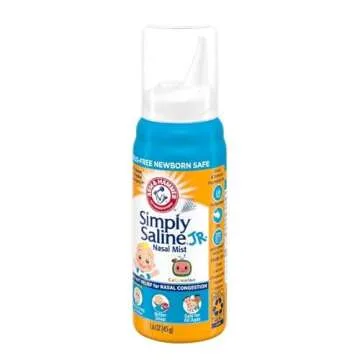 Simply Saline Sterile Saline Nasal Mist, Baby 1.6 fl oz (44 ml) (Pack of 2)