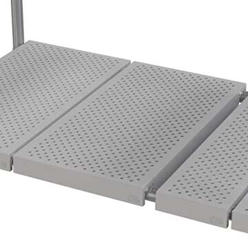 Deco Brothers Under Sink 2 Tier Expandable Shelf Organizer, Gray