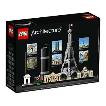 LEGO Architecture Paris Model Building Set - Detailed Display Building Blocks for Kids, Boys and Girls, Ages 12+ - Gift for Travelers - 21044