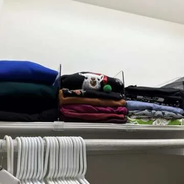 10 Pack Closet Organizers and Storage,Clear Acrylic Shelf Dividers for Vertical Purse Organizer,Bookshelf Organization for Closet,Perfect for Cabinet Dividers for Sweater, Shirts, Handbags in Bedroom