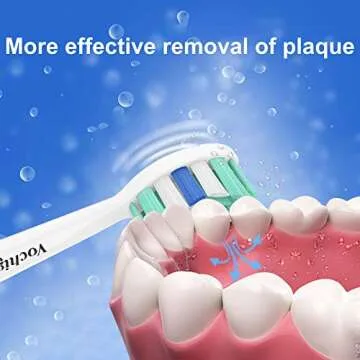 Vochigh Replacement Heads for Philips Sonicare ProtectiveClean: Compatible with Sonicare DailyClean ExpertClean FlexCare EasyClean HealthyWhite 2 Series W C2 C3 G2 4100 5100 Toothbrush 10 Pack, Blue