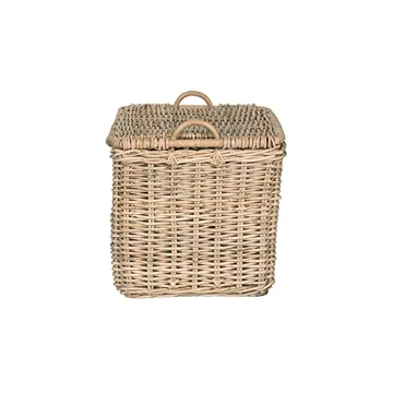 KOUBOO Rattan Storage Basket with Lid - Decorative & Durable