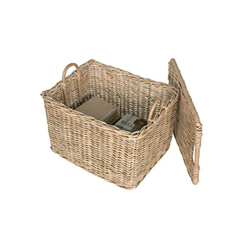 KOUBOO Rattan Storage Basket with Lid - Decorative & Durable