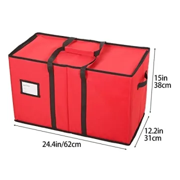 Sattiyrch Christmas Figurine Storage Box for 8 Holiday Decorations