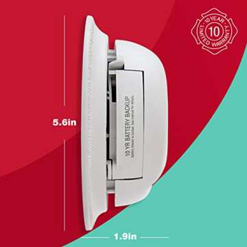 FIRST ALERT SC9120B Corded Electric Combination Alarm with Adapter Plugs for Easy Replacement