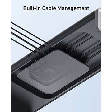 Anker 675 USB-C Docking Station (12-in-1, Monitor Stand) with 10Gbps USB-C Ports, 4K@60Hz HDMI Display, Wireless Charging Pad, for Lenovo ThinkPad, MacBook Pro M1 / M2 and More USB-C Devices