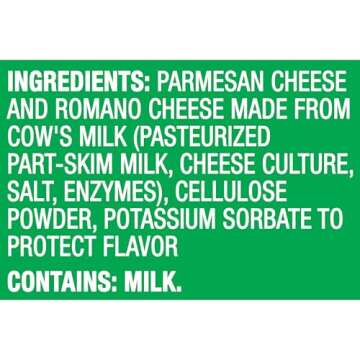 Kraft Grated Parmesan & Romano Cheese 8 oz Shaker
