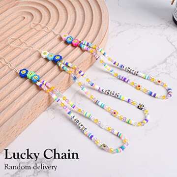 Newseego for iPhone 14 Pro Max Case, Luxury Cute Plating White Gold Love Heart Pattern Phone Case with Cute Chain for Women Girls Soft TPU Full Camera Lens Protection Cover for iPhone 14 Pro Max-White