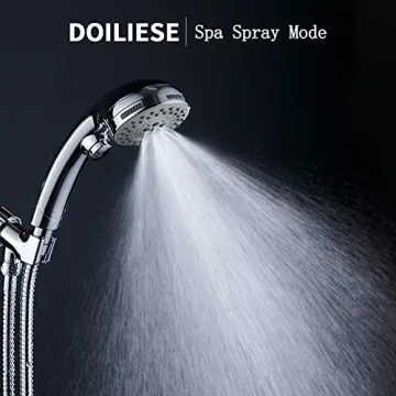 High Pressure 6 Setting Shower Head with ON/OFF Switch