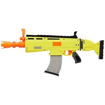 NERF Fortnite AR-L Elite Dart Blaster - Motorized Blaster with 20 Elite Darts and Flip-Up Sights