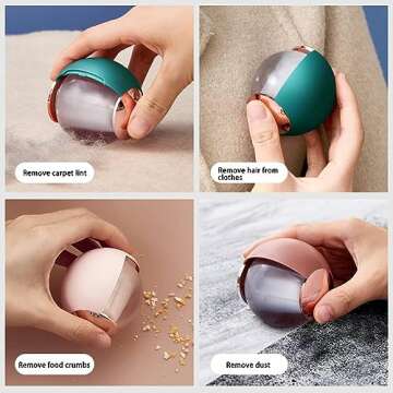 Washable Reusable Gel Lint Roller for Pet Hair, Tecogue Portable Dog Cat Pet Hair Remover for Clothe...