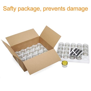 Encheng 4oz Glass Jars with Gold Lids for All Occasions