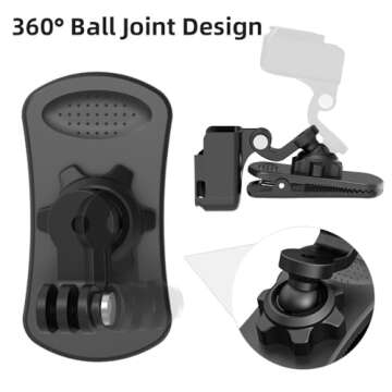 SUREWO 360° Backpack Strap Mount for DJI Osmo Pocket 3