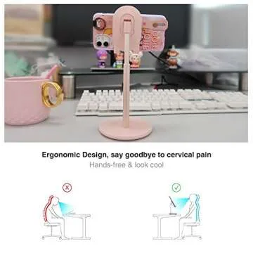 Bright Stone Adjustable Phone Stand for Desk