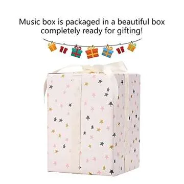LOVE FOR YOU Gift Wrapped Music Box Carousel Horses Color Lights Unicorn Musical Snow Globe for Girls and Women Baby Kids Sister Daughter Mom Granddaughter Grandma Christmas Birthday Presents Gifts
