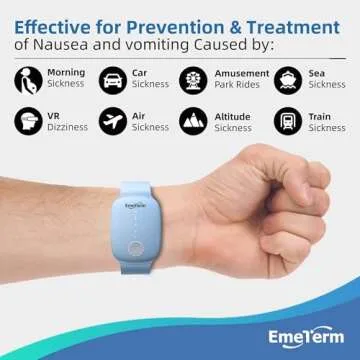 EmeTerm Fashion FDA-Cleared Relieve Nausea Electrode Stimulator Morning Sickness Motion Travel Sickn...