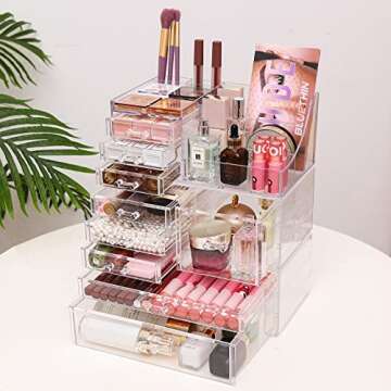 Cq Acrylic 9 Drawer Makeup Organizer for Beauty Products