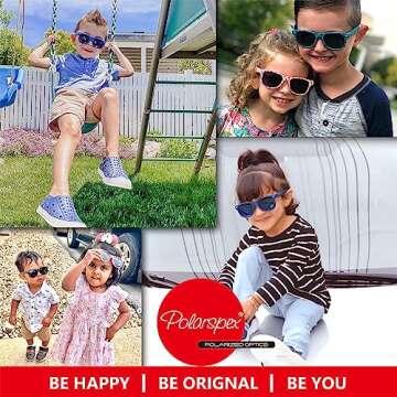 PolarSpex Kids Sunglasses-Polarized Girls & Boys Sunglasses-Cool Toddler Sunglasses with Unbreakable Frame-Pete the Cat