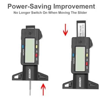 GODESON Digital Tyre Tread Depth Gauge with LCD Display
