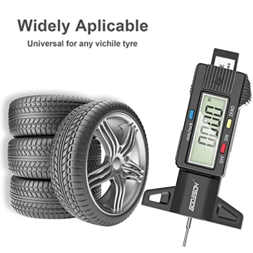 GODESON Digital Tyre Tread Depth Gauge with LCD Display