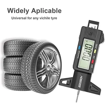 GODESON Digital Tyre Tread Depth Gauge with LCD Display