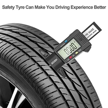 GODESON Digital Tyre Tread Depth Gauge with LCD Display