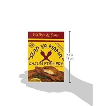 Slap Ya Mama Louisiana Style Cajun Fish Fry No MSG 12 Ounce Pack of 3