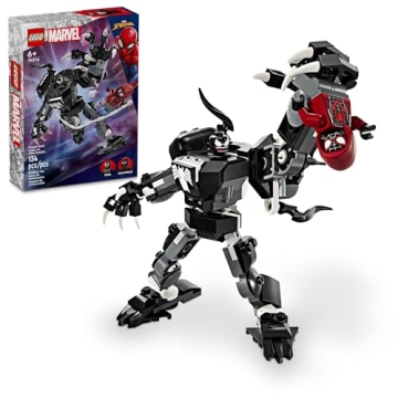LEGO Marvel Venom Mech Armor vs. Miles Morales: Exciting Build for Kids | Superhero Action Set