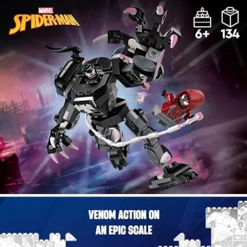 LEGO Marvel Venom Mech Armor with Minifigures - Fun for Kids