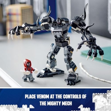 LEGO Marvel Venom Mech Armor with Minifigures - Fun for Kids