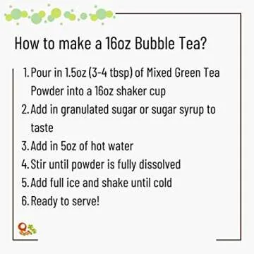 Qbubble Japanese Green Tea Powder for Authentic Bubble Tea