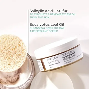 Urban Skin RX Clear Skin Bar | 3-in-1 Cleanser & Exfoliator | 2oz
