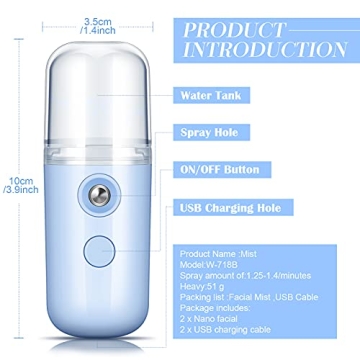Honoson Nano Facial Mister Portable Hydrating Skin Care