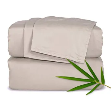 King Sheets by Pure Bamboo, Genuine 100% Organic Viscose Derived from Bamboo Bed Sheet Set, Luxuriou...