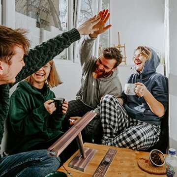 Ring toss Game for Kids and Adults, Large Base Hook and Ring Game, Family-Friendly Indoor Holiday Fu...