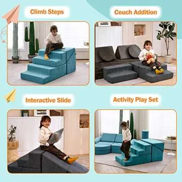Safe Indoor Toddler Climbing Toys Soft Foam Playset
