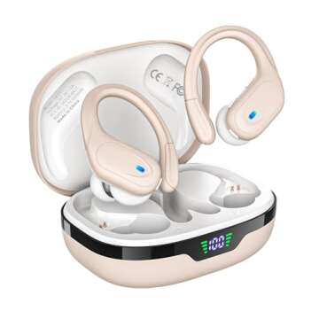 Bcaikair Wireless Earbuds - Sports Bluetooth Headphones with 80hr Playtime & Noise Canceling, IPX7 W...