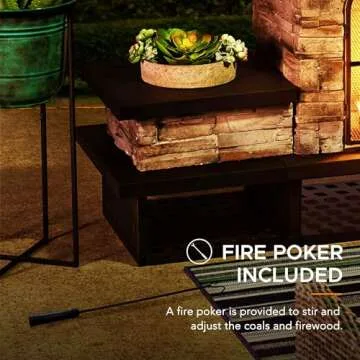 Stylish Sunjoy Outdoor Fireplace for Cozy Gatherings