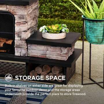 Stylish Sunjoy Outdoor Fireplace for Cozy Gatherings