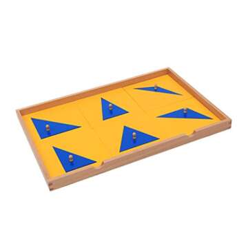 Adena Montessori Geometric Puzzle Geometric Cabinet Montessori Sensorial Materials Educational Tools Preschool Equipment