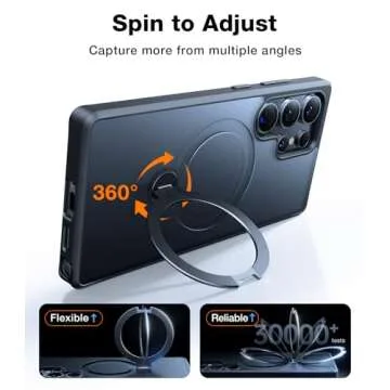 TORRAS 360° Magnetic Stand Case for S25 Ultra