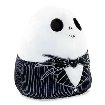 Jack Skellington Squishmallows Official Disney Plush Toy - 12 Inch Soft Squishy Stuffed Animal
