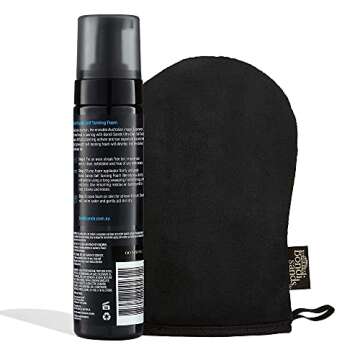 Bondi Sands Ultra Dark Self Tanning Foam + Application Mitt | Includes Lightweight Sunless Foam + Re...