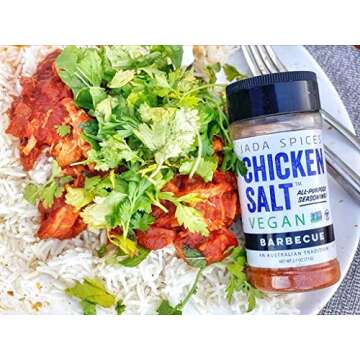 JADA Spices Chicken Salt Spice and Seasoning Set - Pack of 5 Seasonings - Vegan, Keto & Paleo Friendly - Perfect for Cooking, BBQ, Grilling, Rubs, Popcorn and more - Preservative & Additive Free