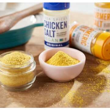 JADA Spices Chicken Salt Spice and Seasoning Set - Pack of 5 Seasonings - Vegan, Keto & Paleo Friendly - Perfect for Cooking, BBQ, Grilling, Rubs, Popcorn and more - Preservative & Additive Free