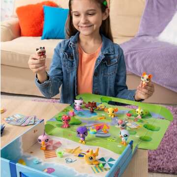 Littlest Pet Shop Adventure Set with 12 Bobblin’ Pets