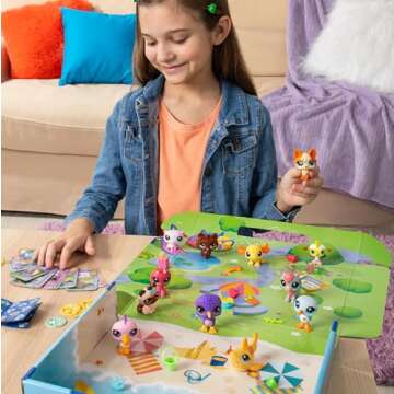 Littlest Pet Shop Adventure Set with 12 Bobblin’ Pets