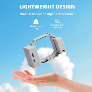 BRDRC Mini 4 Pro Payload Airdrop System,Transport Release with Landing Gear Wedding Ring Thrower Fishing Bait Clip Delivery for DJI Mavic Mini 4 Pro Accessories