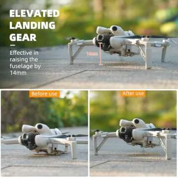 BRDRC Mini 4 Pro Payload Airdrop System,Transport Release with Landing Gear Wedding Ring Thrower Fishing Bait Clip Delivery for DJI Mavic Mini 4 Pro Accessories