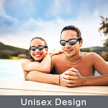 Hurdilen Swim Goggles Swimming Goggles No Leaking with Nose Clip, Earplugs, Swim Cap and Case for Men Women